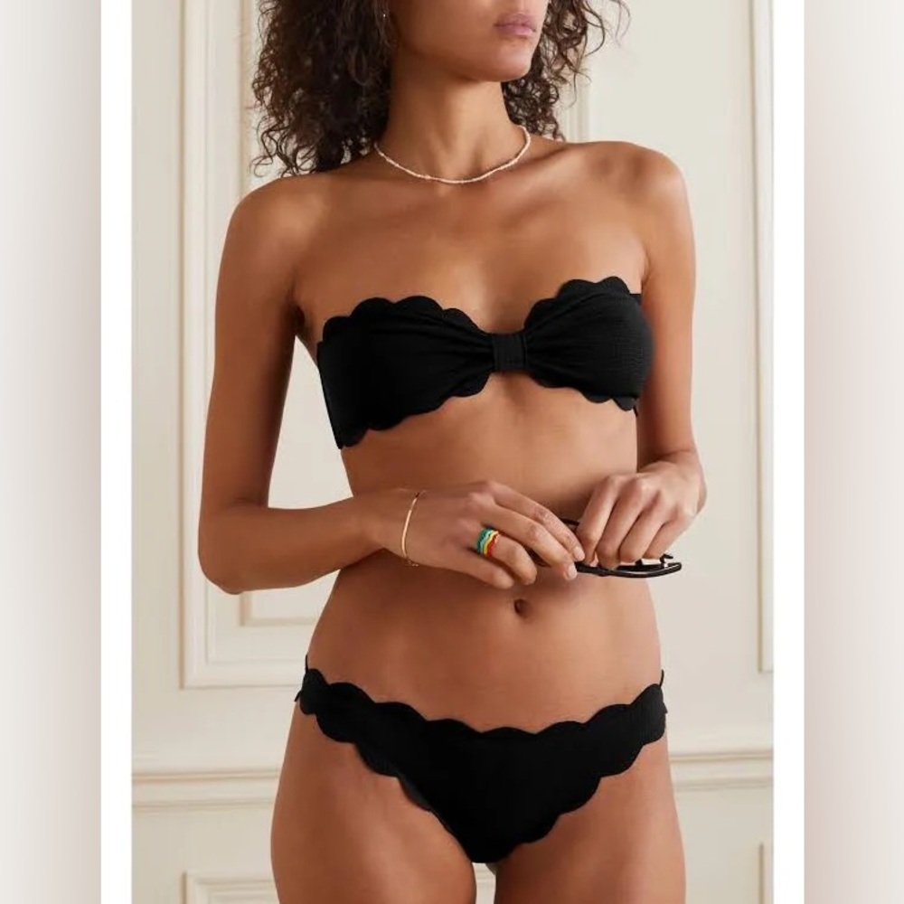 Marysia Antibes Scalloped Bikini Top Small